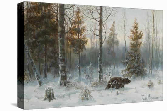 Winter Landscape with Bear, 1907-Count Vladimir Leonidovich Muravyov-Premier Image Canvas