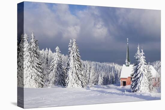 Winter Landscape with Church, Kandel Mountain, Black Forest, Baden-Wurttemberg, Germany, Europe-Markus Lange-Premier Image Canvas