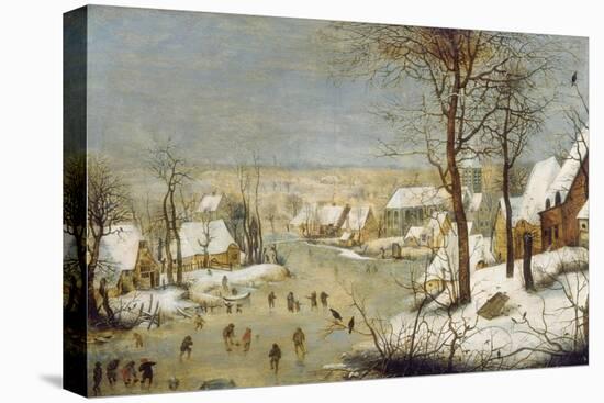 Winter Landscape with Ice-Skaters, after 1565-Pieter Claesz-Premier Image Canvas