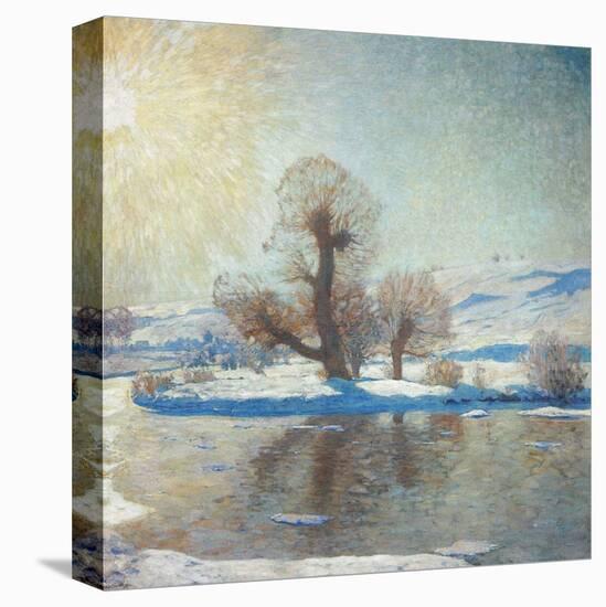 Winter Landscape-Eugen Bracht-Stretched Canvas