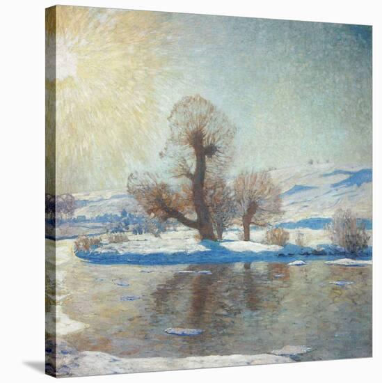 Winter Landscape-Eugen Bracht-Stretched Canvas