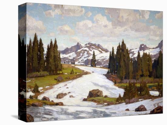 Winter Landscape-William Wendt-Stretched Canvas