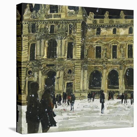 Winter, Louvre 6, Paris-Susan Brown-Stretched Canvas
