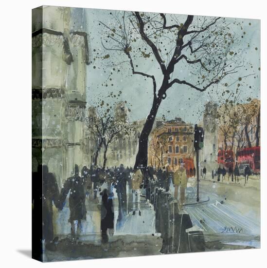 Winter Morning - Whitehall, London-Susan Brown-Stretched Canvas