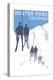 Winter Park, Colorado - Ski Lift-Lantern Press-Stretched Canvas