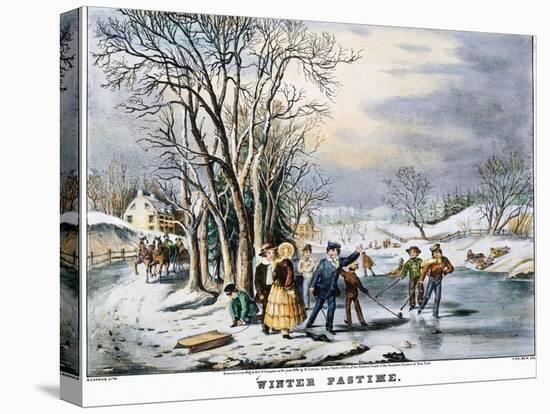 Winter Pastime, 1856-Currier & Ives-Premier Image Canvas