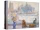 Winter Prospect with Cats-Timothy Easton-Premier Image Canvas