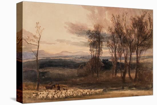 Winter's Dusk, C.1830 (W/C on Paper)-Peter De Wint-Premier Image Canvas