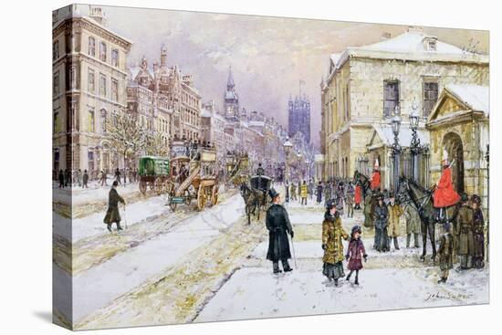 Winter's Mantle - Horse Guards', Whitehall, C.1890-John Sutton-Premier Image Canvas