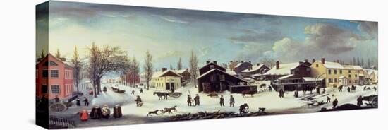 Winter Scene in Brooklyn, C.1817-Louisa Ann Coleman-Premier Image Canvas