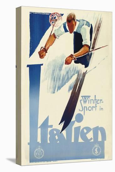 Winter Sport in Italien-Vintage Lavoie-Premier Image Canvas