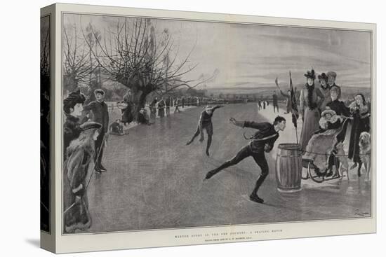 Winter Sport in the Fen Country, a Skating Match-Robert Walker Macbeth-Premier Image Canvas