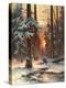 Winter Sunset in the Fir Forest, 1889-Juli Julievich Klever-Premier Image Canvas