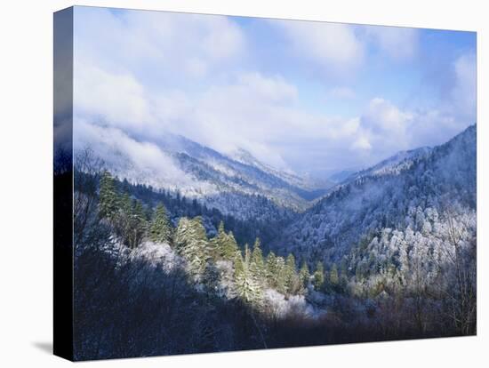 Winter View of Sugarlands Valley, Great Smoky Mountains National Park, Tennessee, USA-Adam Jones-Premier Image Canvas