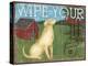 Wipe Your Paws-Paul Brent-Stretched Canvas