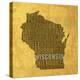 Wisconsin State Words-David Bowman-Premier Image Canvas