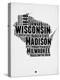 Wisconsin Word Cloud 2-NaxArt-Stretched Canvas