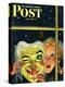 "Witch's Mask," Saturday Evening Post Cover, October 31, 1942-Charles Kaiser-Premier Image Canvas