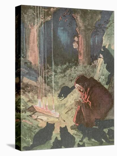 Witch Working Her Spells-Harry Rountree-Premier Image Canvas