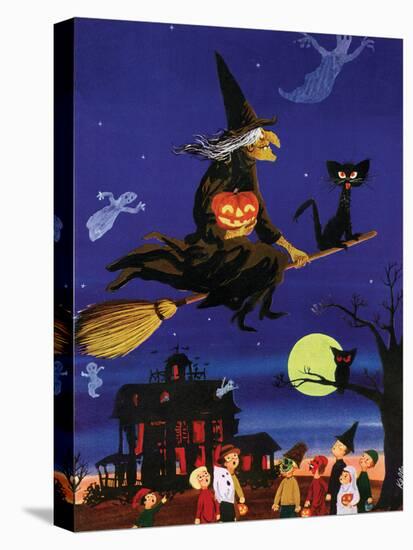 Witches Flight - Child Life, October 1953-null-Premier Image Canvas