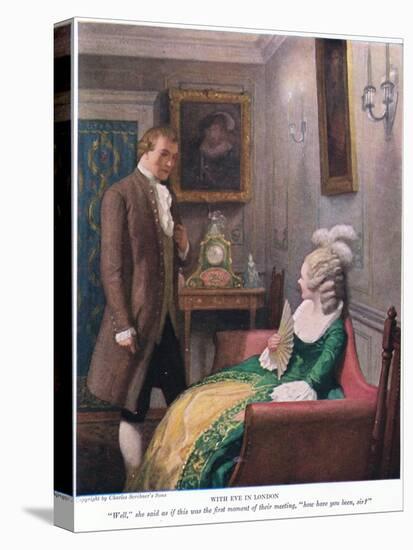 With Eve in London! Well, She Said as If it Was the First Moment of their Meeting, How Have You Bee-Newell Convers Wyeth-Premier Image Canvas