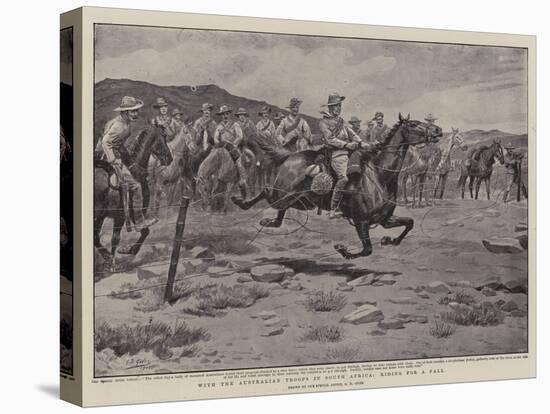 With the Australian Troops in South Africa, Riding for a Fall-Godfrey Douglas Giles-Premier Image Canvas