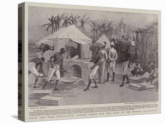 With the Nile Expedition, Baking Bread for the Army in the Nuzzul at Kosheh-Joseph Nash-Premier Image Canvas