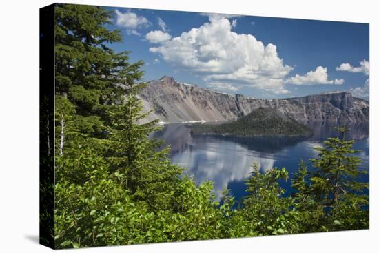 Wizard Island and Crater Lake, Crater Lake National Park, Oregon-Michel Hersen-Premier Image Canvas