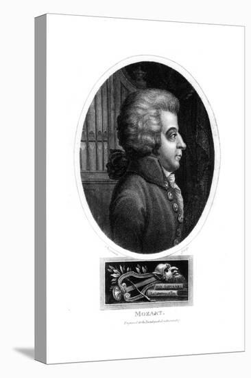 Wolfgang Amadeus Mozart, 18th Century Austrian Composer, 1819-John Chapman-Premier Image Canvas