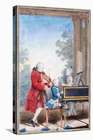 Wolfgang Amadeus Mozart in Paris as a Child-null-Premier Image Canvas