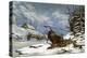 'Wolves In Winter' by Thomson-Alexander Francis Lydon-Premier Image Canvas