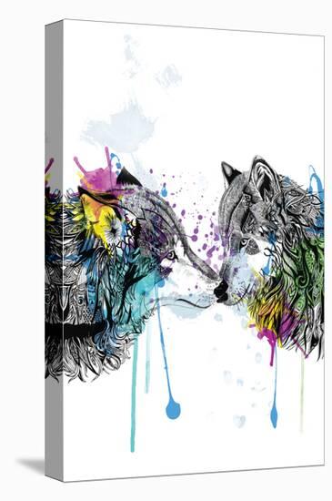 Wolves-Karin Roberts-Stretched Canvas