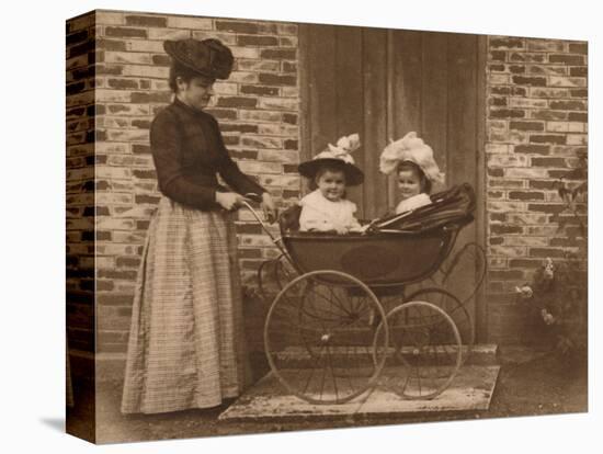 'Woman and children in a pushchair', 1937-Unknown-Premier Image Canvas