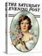 "Woman and Dogwood," Saturday Evening Post Cover, May 1, 1926-William Haskell Coffin-Premier Image Canvas