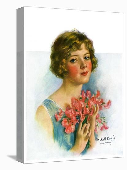 "Woman and Flowers,"June 12, 1926-William Haskell Coffin-Premier Image Canvas