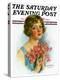 "Woman and Flowers," Saturday Evening Post Cover, June 12, 1926-William Haskell Coffin-Premier Image Canvas