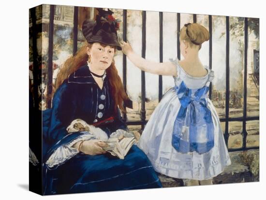 Woman and Girl at St. Lazare Train Station, 1873-Edouard Manet-Premier Image Canvas