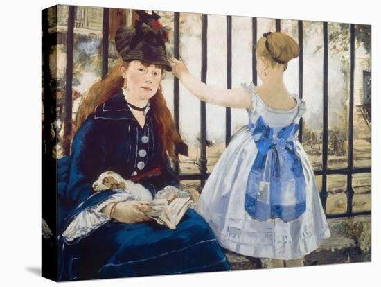 Woman and Girl at St. Lazare Train Station, 1873-Edouard Manet-Premier Image Canvas