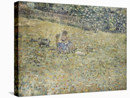 Woman and Goat-Frederick Carl Frieseke-Premier Image Canvas