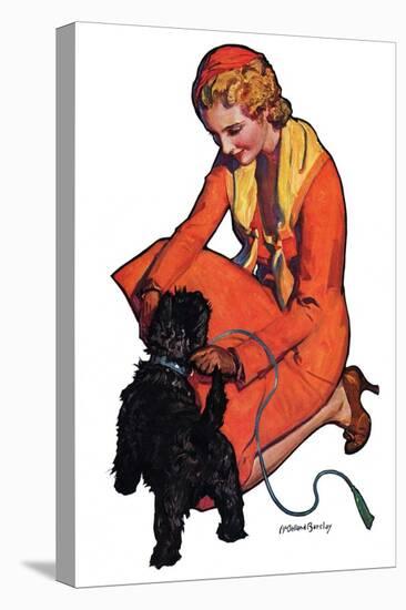 "Woman and Scottie,"April 16, 1932-McClelland Barclay-Premier Image Canvas