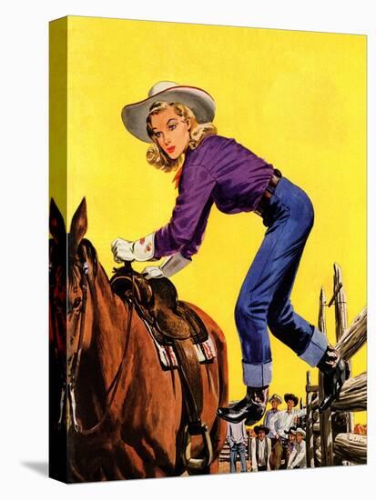 "Woman at Dude Rance," June 20, 1942-Fred Ludekens-Premier Image Canvas