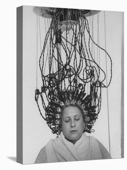 Woman at Hairdressing Salon Getting a Permanent Wave-Alfred Eisenstaedt-Premier Image Canvas