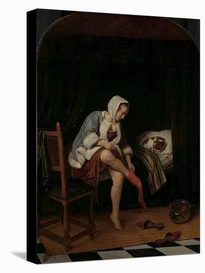 Woman at her Toilet, 1655-60-Jan Havicksz. Steen-Premier Image Canvas