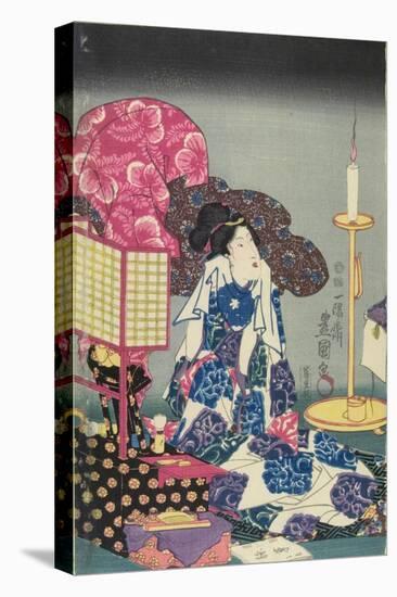 Woman at Her Toilet-Utagawa Kunisada-Premier Image Canvas