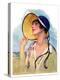 "Woman at the Shore,"August 20, 1927-Bradshaw Crandall-Premier Image Canvas