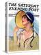 "Woman at the Shore," Saturday Evening Post Cover, August 20, 1927-Bradshaw Crandall-Premier Image Canvas