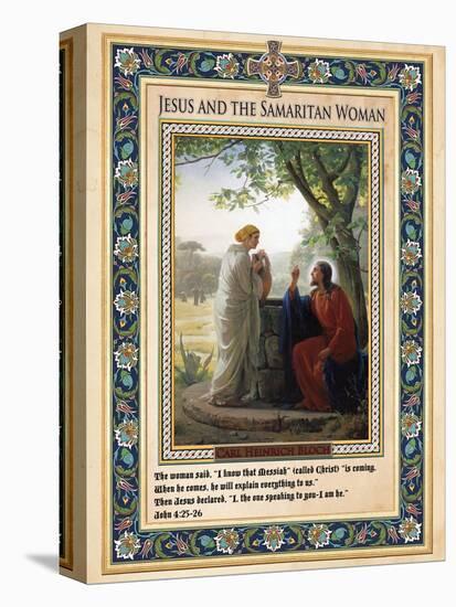 Woman at the Well: Jesus and the Samaritan Woman-Carl Bloch-Premier Image Canvas