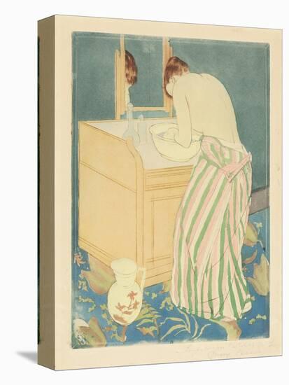 Woman Bathing, 1890-1-Mary Cassatt-Premier Image Canvas