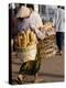 Woman Carrying Baskets of French Bread, Talaat Sao Market in Vientiane, Laos, Southeast Asia-Alain Evrard-Premier Image Canvas