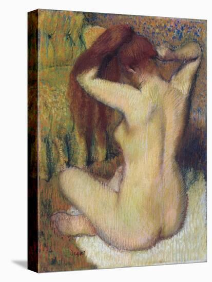 Woman Combing Her Hair, c.1888-90-Edgar Degas-Premier Image Canvas